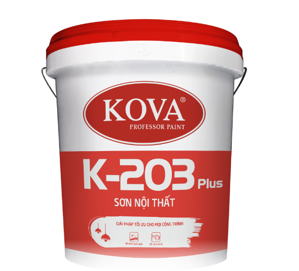 16L - Sơn nội thất KOVA K-203 Plus (Mờ) 