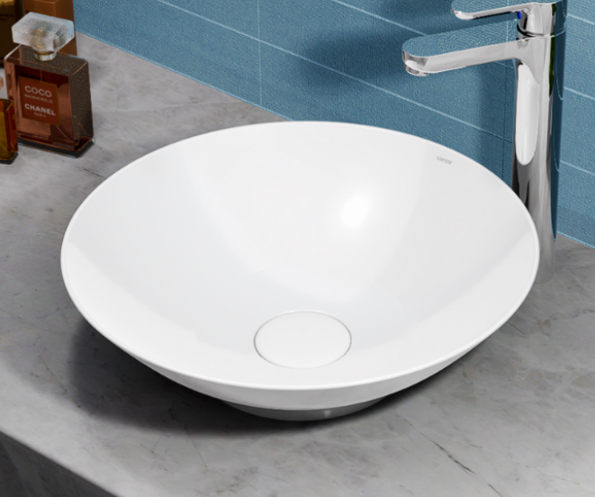 Lavabo Đặt Trên Bàn  ( bao gồm trụ xả nắp sứ ) - L5221