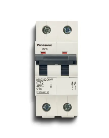 MCB 2P-2E C Curve 10kA *Dòng định mức In(A)  : 10 *Dòng cắt danh định mức ICU(kA)  : 415VAC 10kA