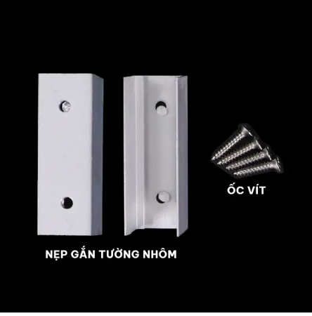 Nẹp gắn tường nhôm (Kèm 2 ốc vít)